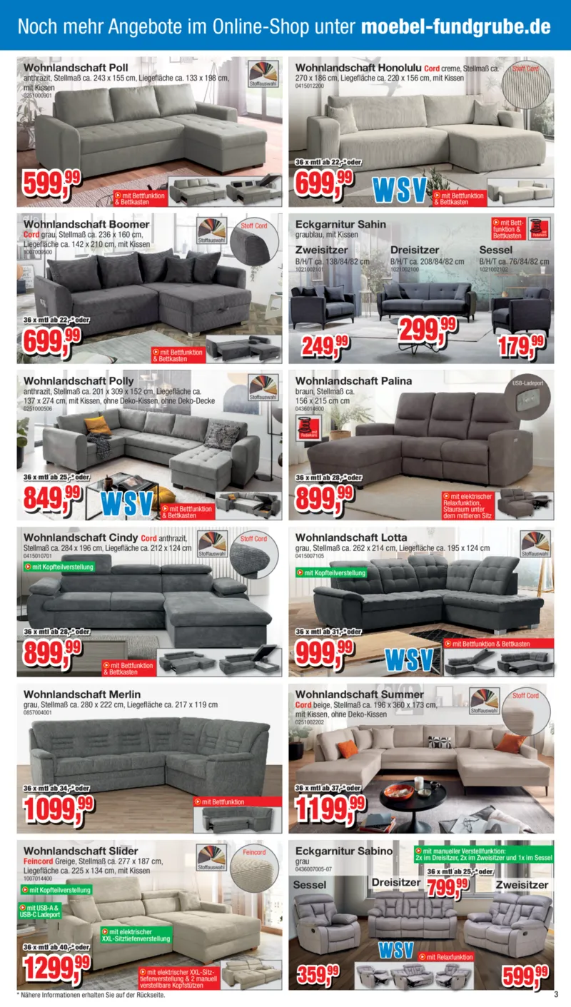 Möbelfundgrube Prospekt vom 29.01.2026, Seite 3