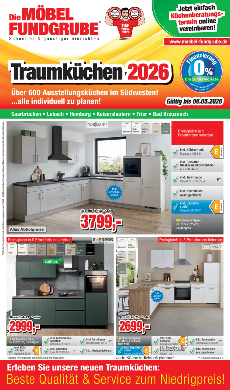 Möbelfundgrube Prospekt vom 26.02.2026, Seite 1