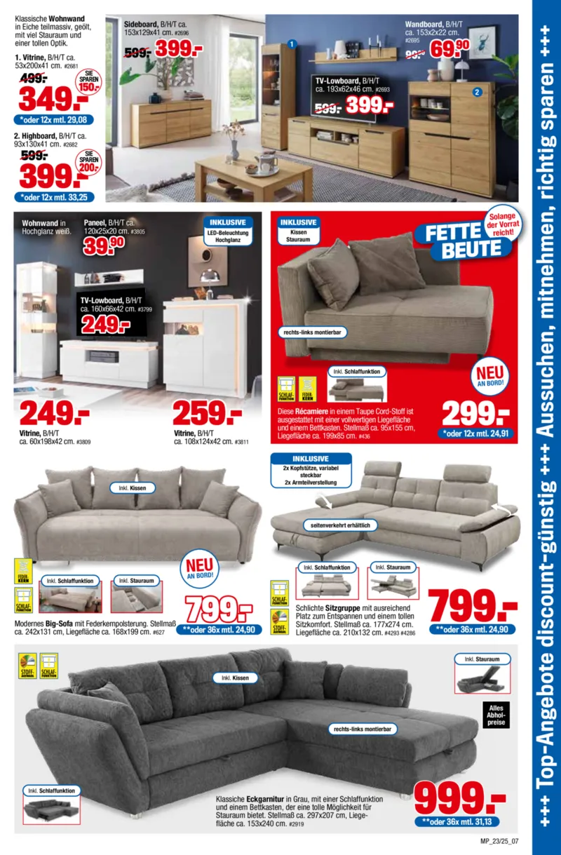Möbelpiraten Prospekt vom 06.12.2025, Seite 7