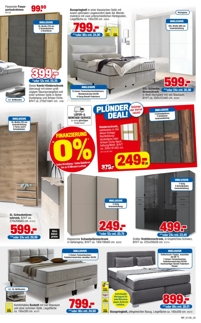 Möbelpiraten Prospekt vom 03.01.2026, Seite 3