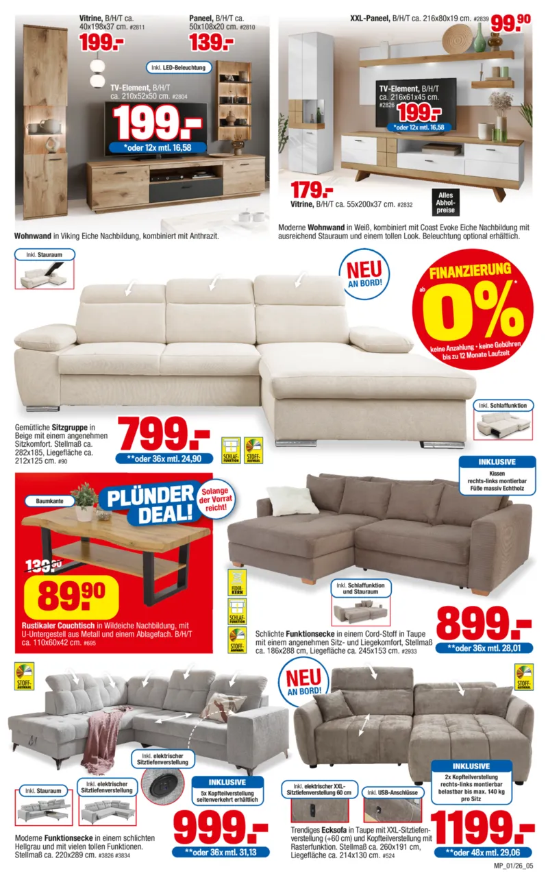 Möbelpiraten Prospekt vom 03.01.2026, Seite 5