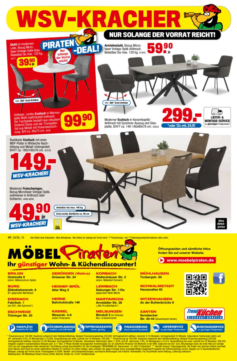 Möbelpiraten Prospekt vom 31.01.2026, Seite 10