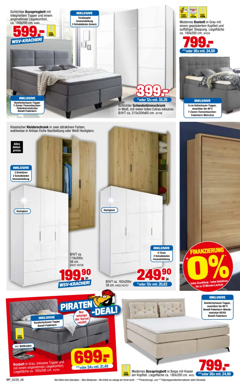Möbelpiraten Prospekt vom 31.01.2026, Seite 6