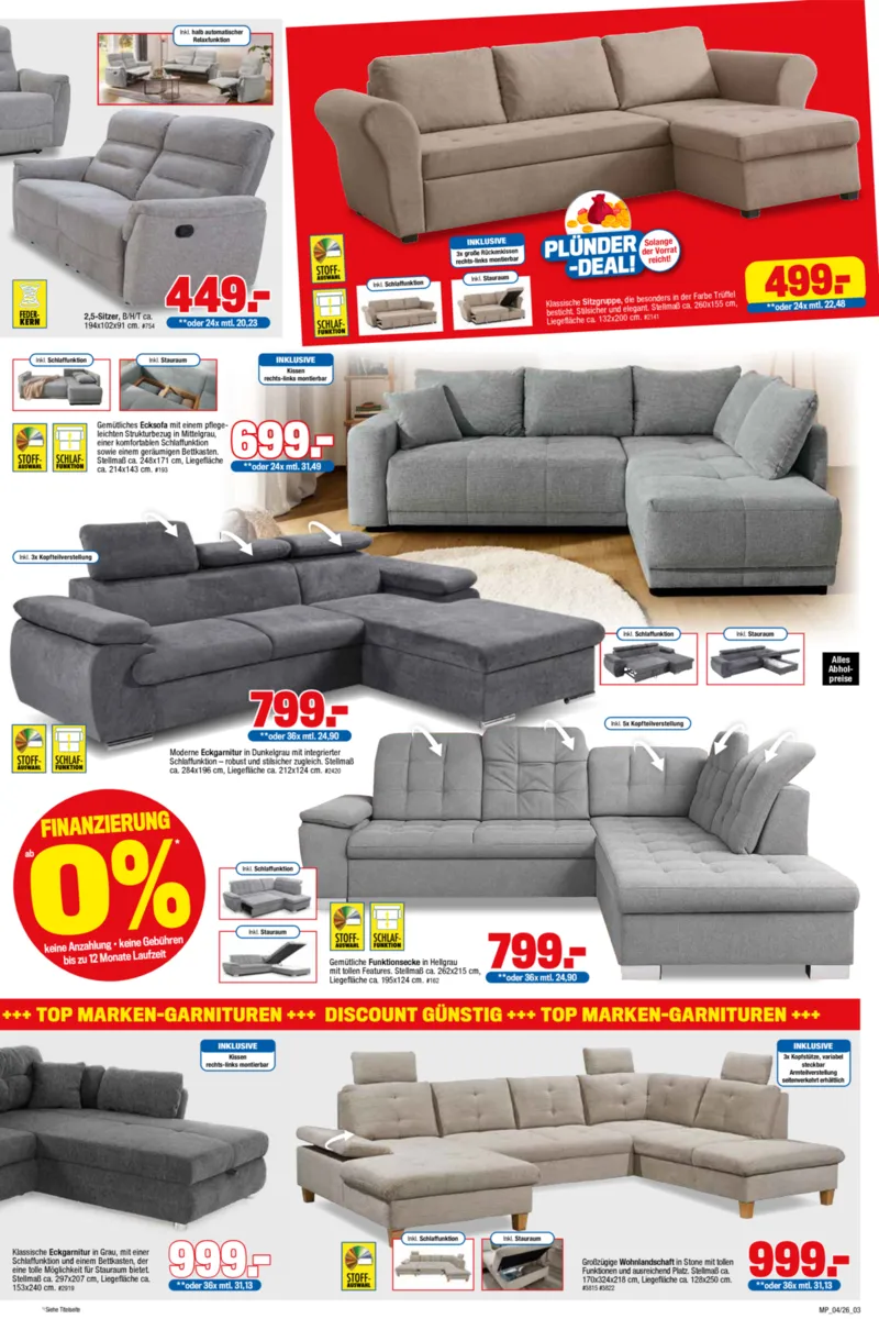 Möbelpiraten Prospekt vom 14.02.2026, Seite 3