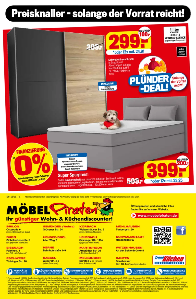 Möbelpiraten Prospekt vom 28.02.2026, Seite 10