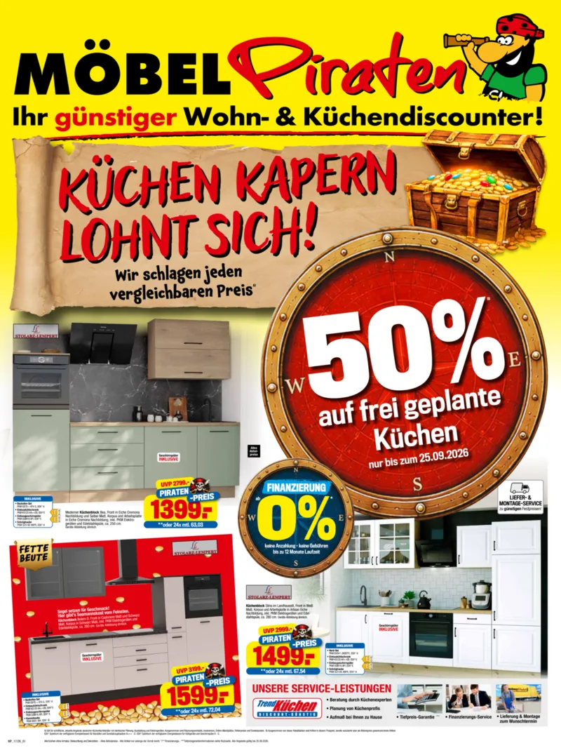 Möbelpiraten Prospekt vom 05.09.2026, Seite 1