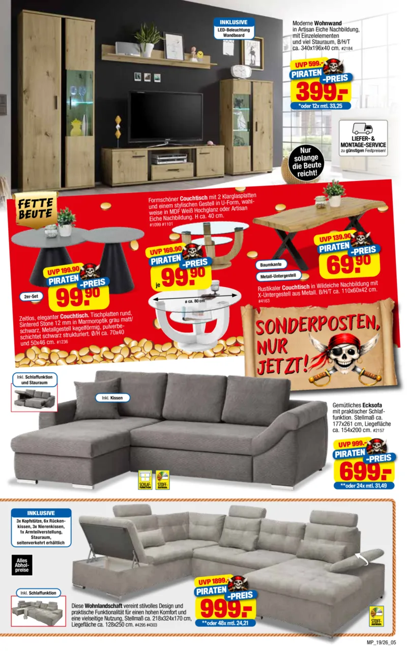 Möbelpiraten Prospekt vom 10.10.2026, Seite 5