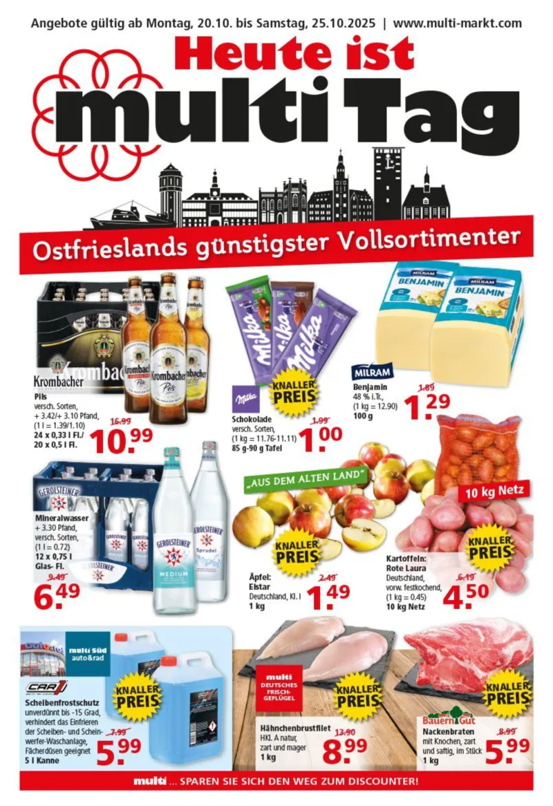 Multi Markt Prospekt vom 20.10.2025, Seite 1 Multi Markt Prospekt vom 20.10.2025, Seite 1
