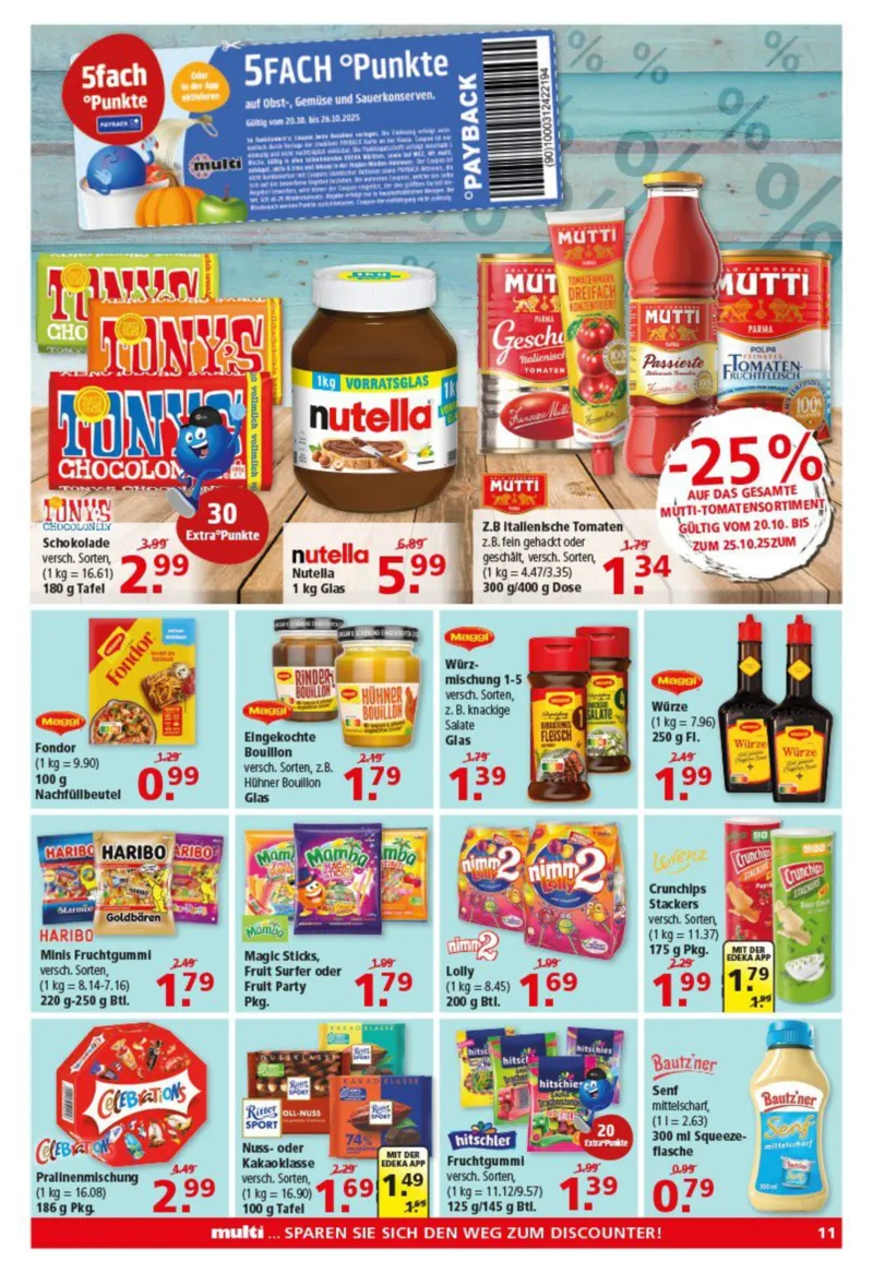 Multi Markt Prospekt vom 20.10.2025, Seite 11 Multi Markt Prospekt vom 20.10.2025, Seite 11