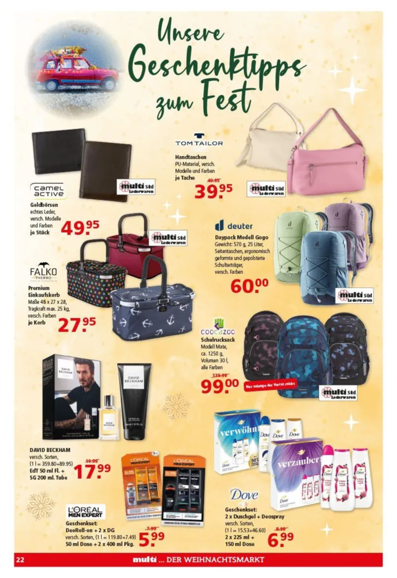 Multi Markt Prospekt vom 08.12.2025, Seite 22