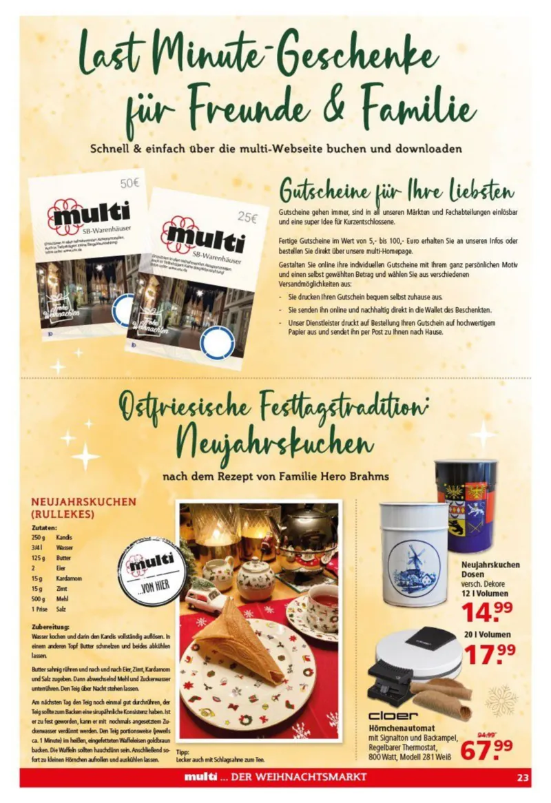 Multi Markt Prospekt vom 08.12.2025, Seite 23