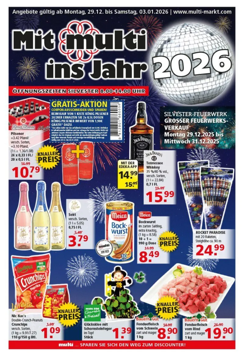 Multi Markt Prospekt vom 29.12.2025, Seite 1