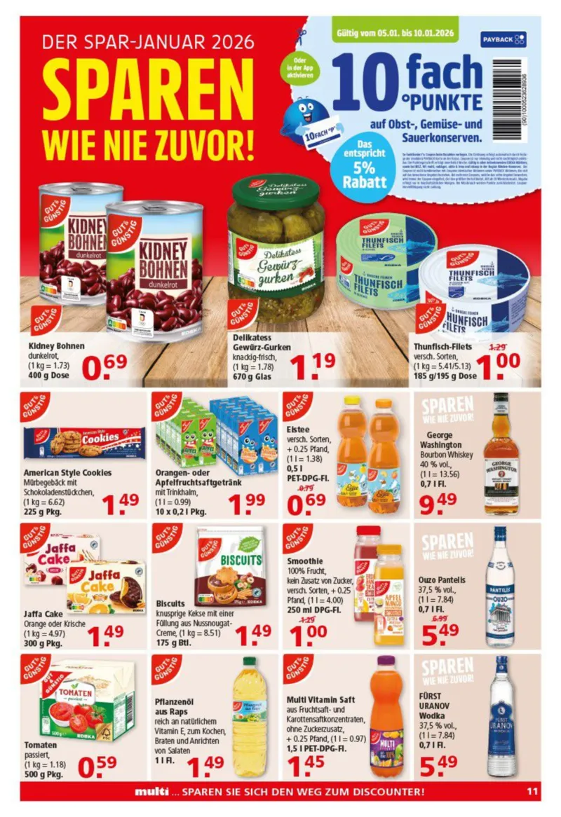 Multi Markt Prospekt vom 05.01.2026, Seite 11