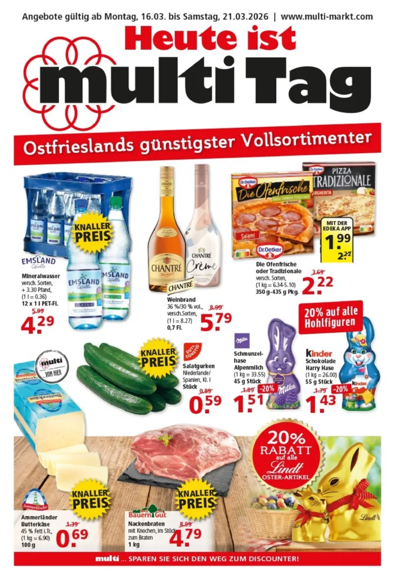 Multi Markt Prospekt vom 16.03.2026, Seite 1