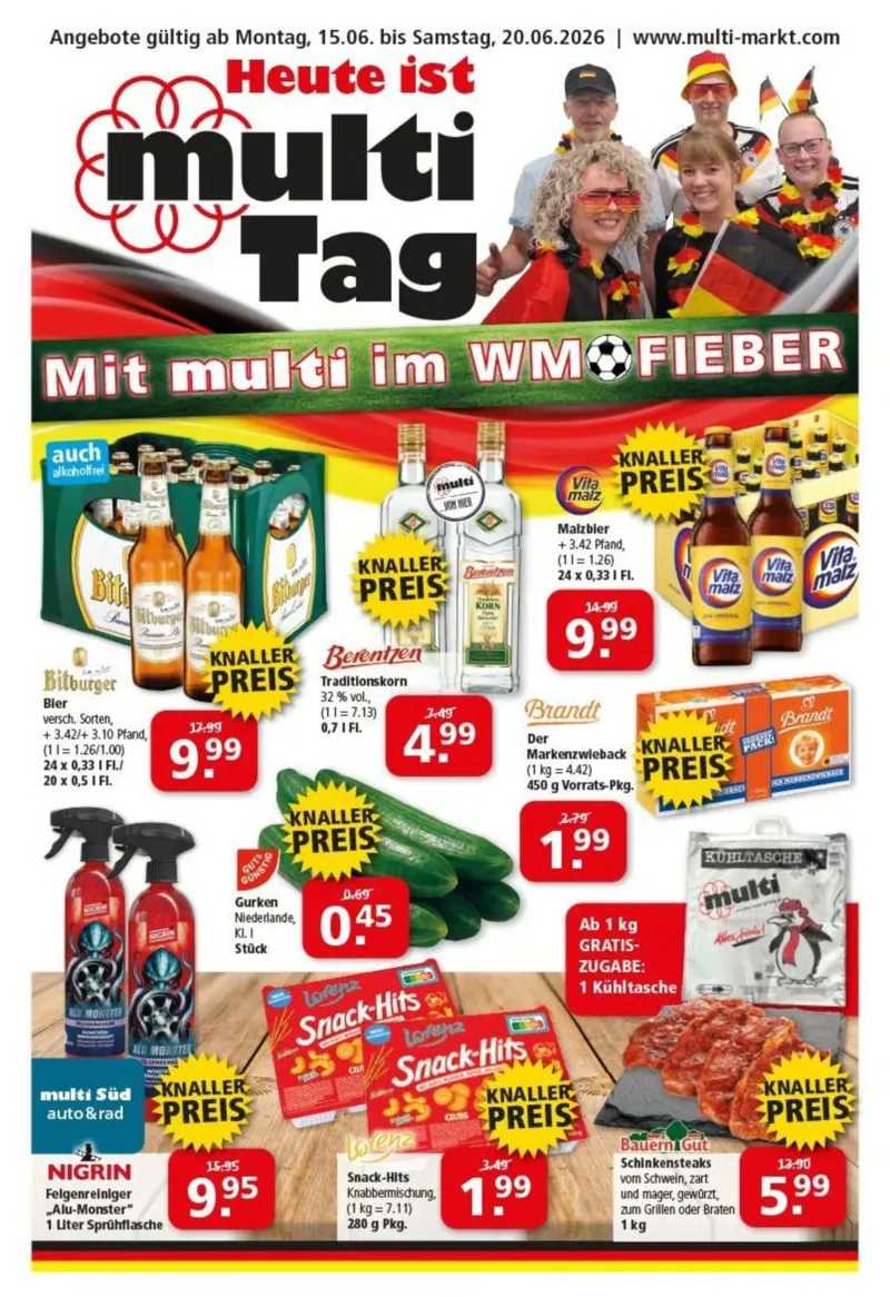 Multi Markt Prospekt vom 15.06.2026, Seite 1