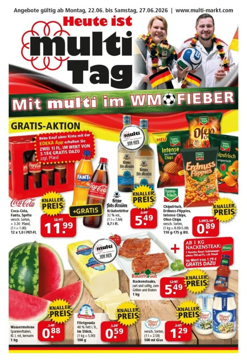 Multi Markt Prospekt vom 22.06.2026, Seite 1