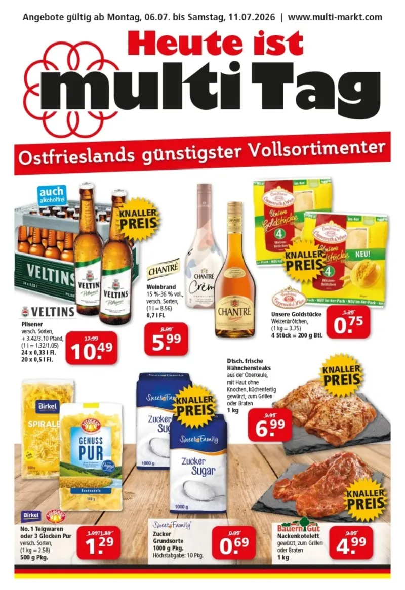 Multi Markt Prospekt vom 06.07.2026, Seite 1