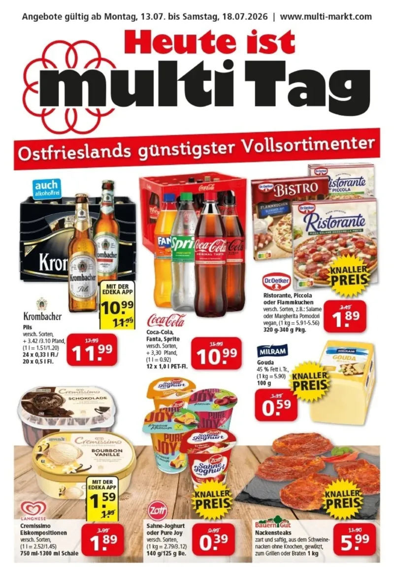 Multi Markt Prospekt vom 13.07.2026, Seite 1
