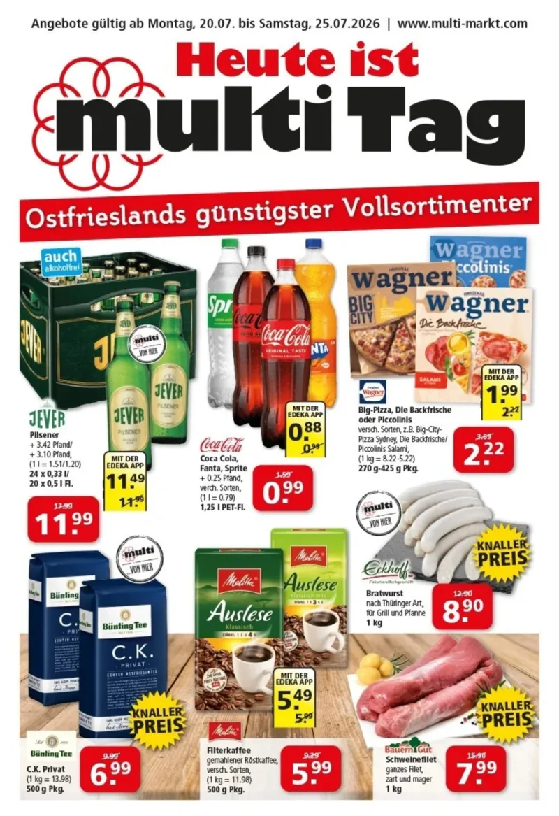 Multi Markt Prospekt vom 20.07.2026, Seite 1