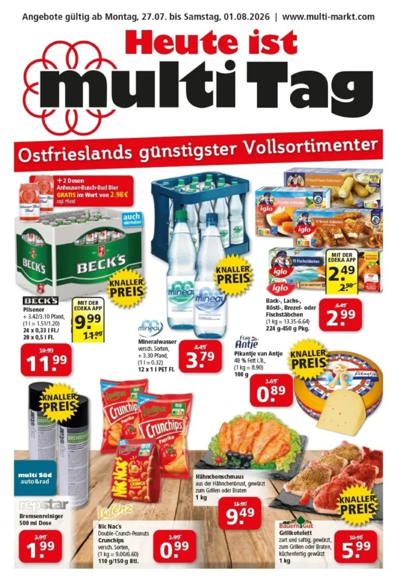 Multi Markt Prospekt vom 27.07.2026, Seite 1