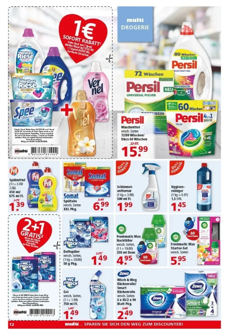 Multi Markt Prospekt vom 03.08.2026, Seite 12