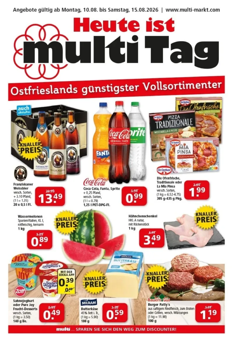 Multi Markt Prospekt vom 10.08.2026, Seite 1