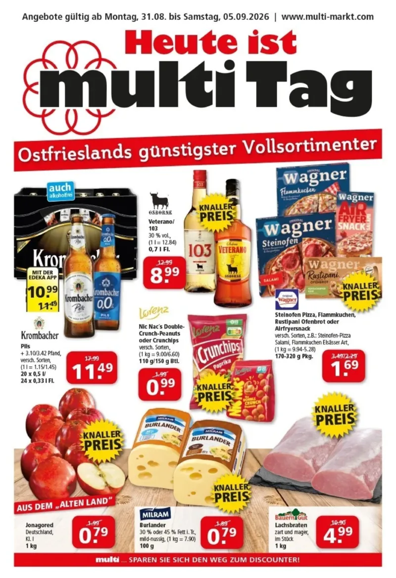 Multi Markt Prospekt vom 31.08.2026, Seite 1