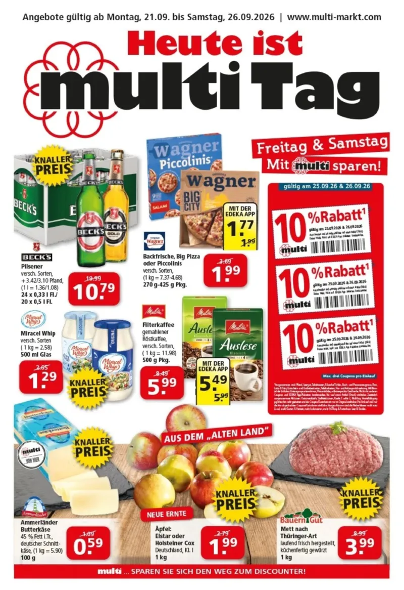 Multi Markt Prospekt vom 21.09.2026, Seite 1