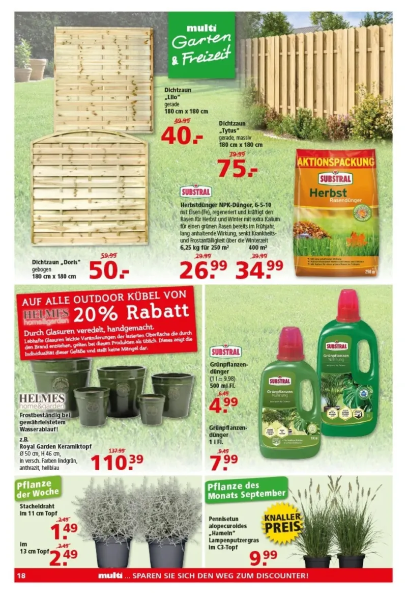 Multi Markt Prospekt vom 21.09.2026, Seite 18