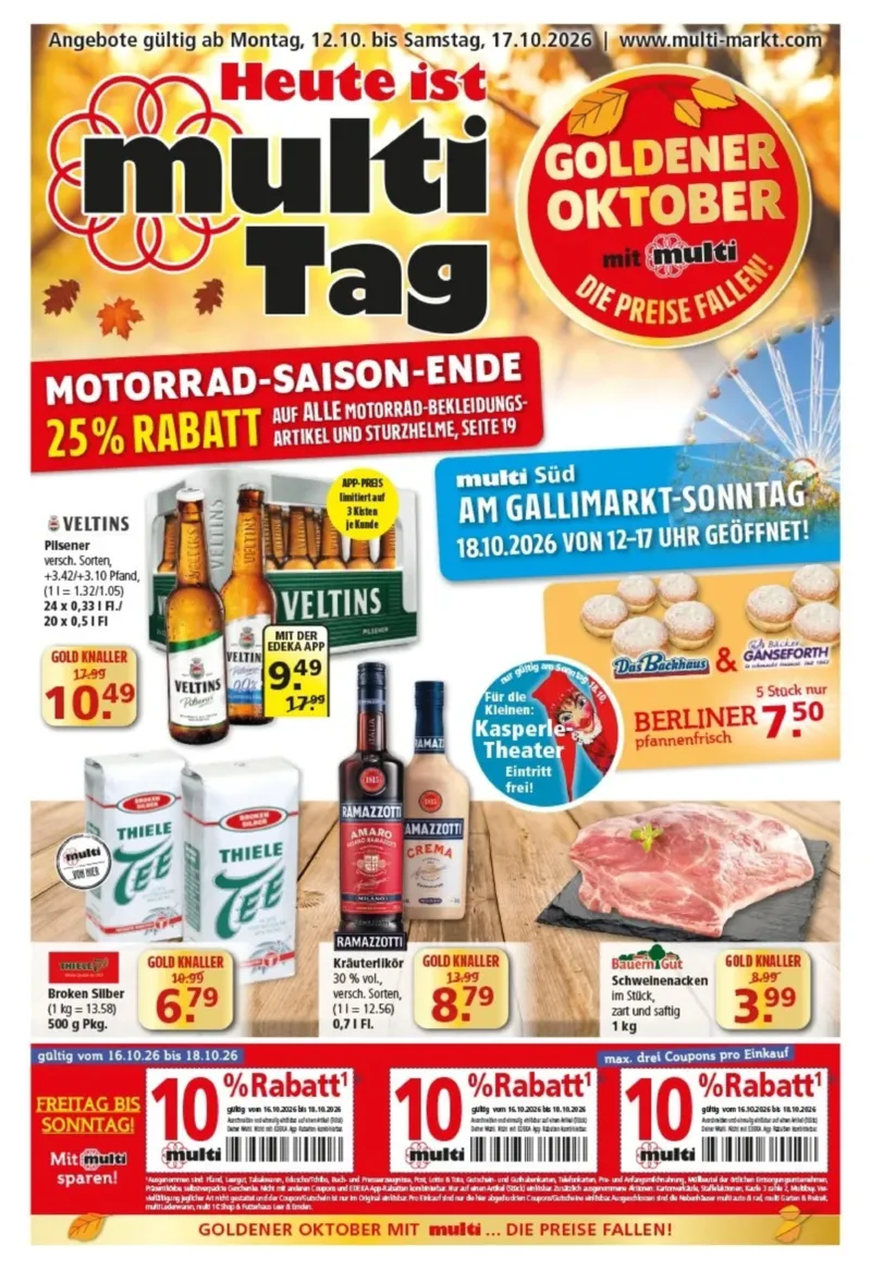 Multi Markt Prospekt vom 12.10.2026, Seite 1