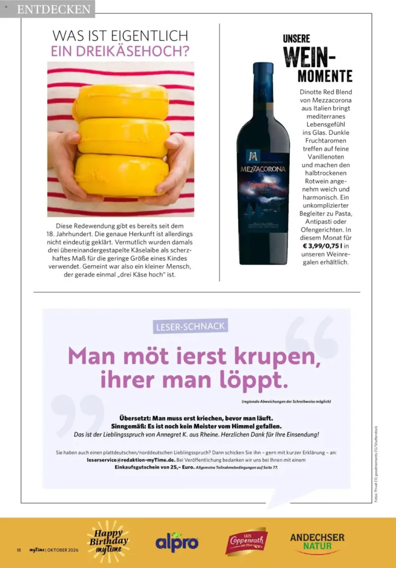 myTime.de Prospekt vom 01.10.2026, Seite 18