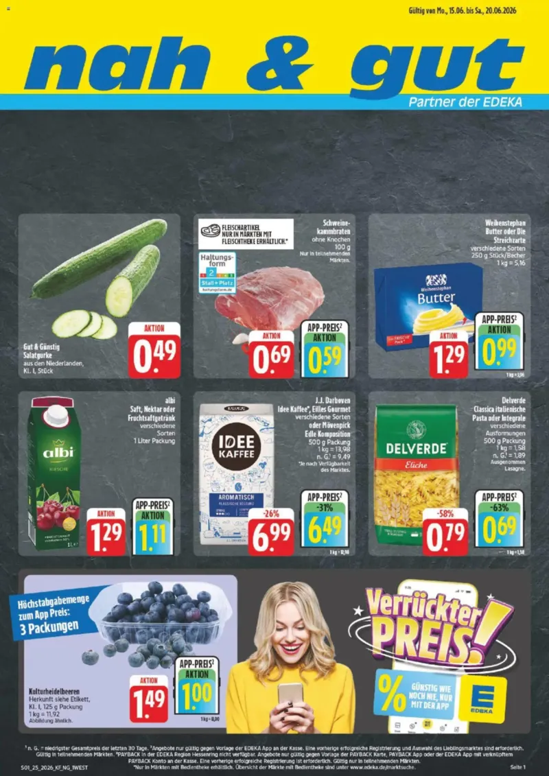 nah & gut Prospekt vom 15.06.2026, Seite 1