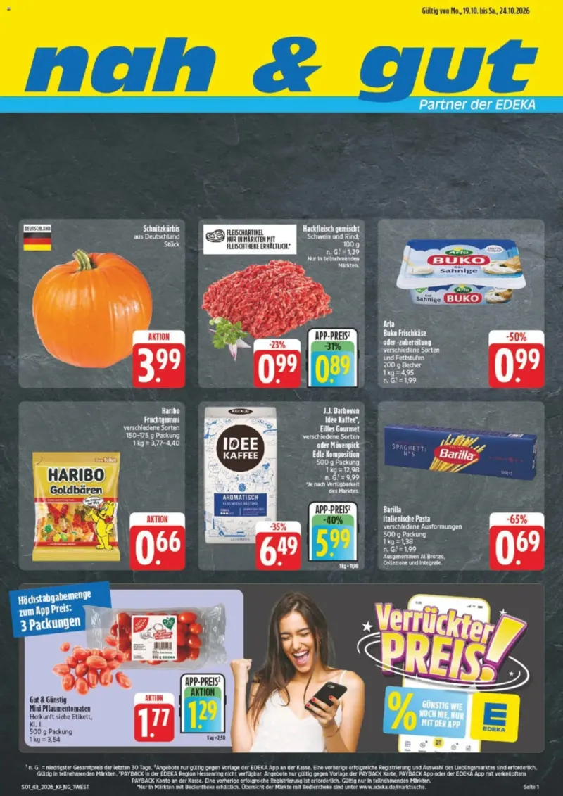 nah & gut Prospekt vom 19.10.2026, Seite 1