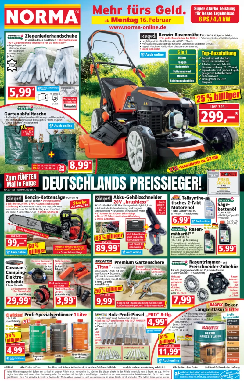 Norma Prospekt vom 16.02.2026, Seite 1