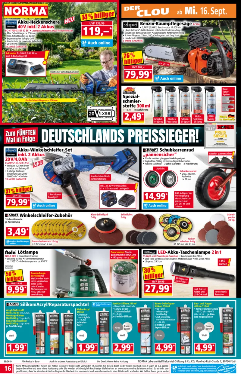 Norma Prospekt vom 14.09.2026, Seite 16