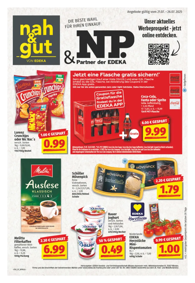 NP Markt Prospekt vom 21.07.2025, Seite 1