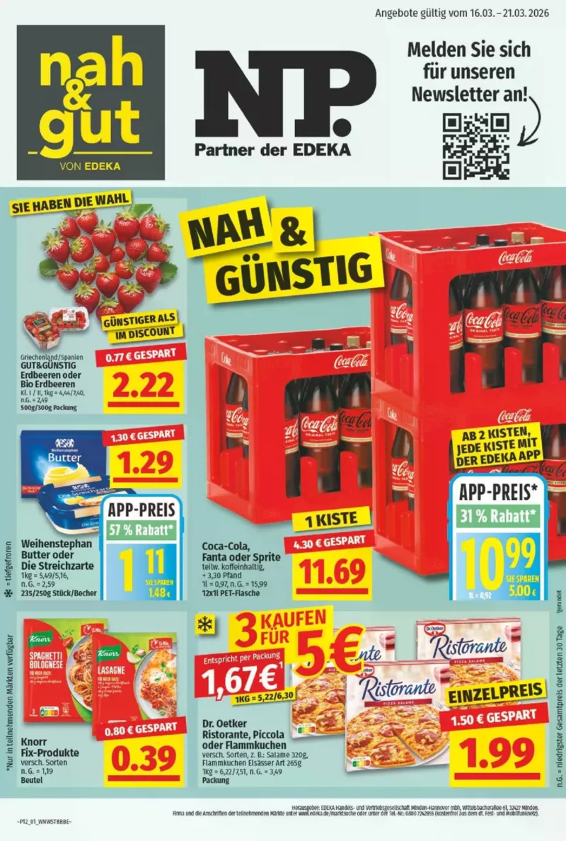 NP Markt Prospekt vom 16.03.2026, Seite 1