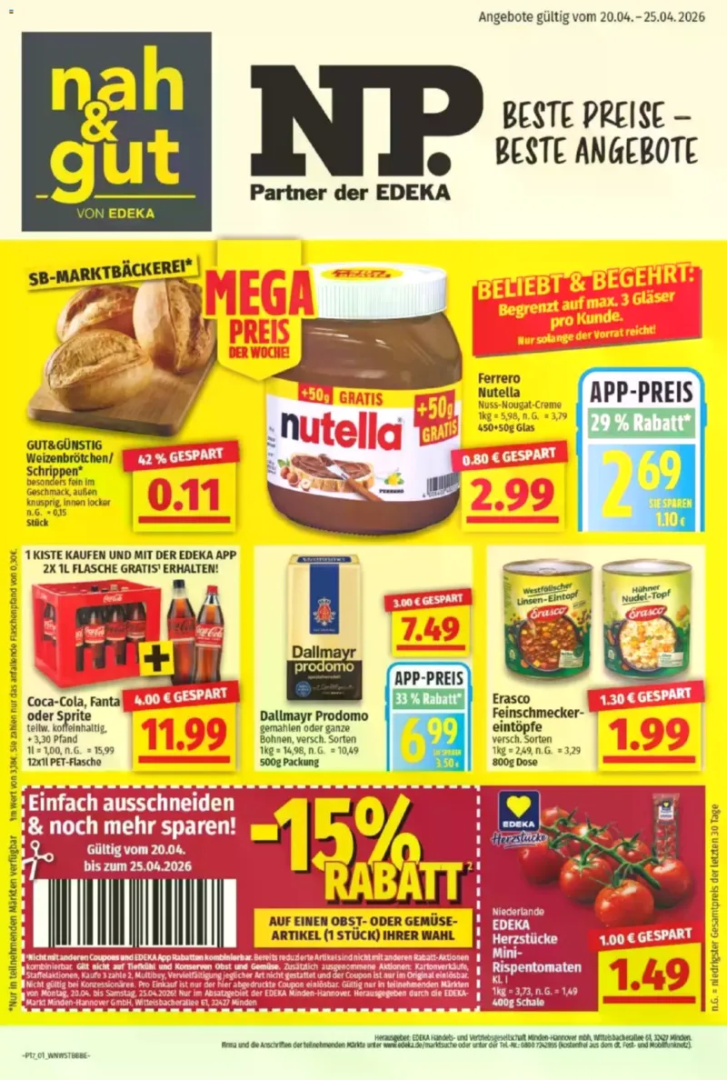 NP Markt Prospekt vom 20.04.2026, Seite 1