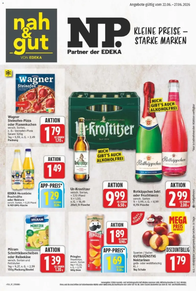 NP Markt Prospekt vom 22.06.2026, Seite 1