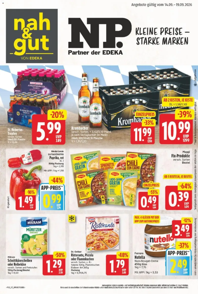 NP Markt Prospekt vom 14.09.2026, Seite 1