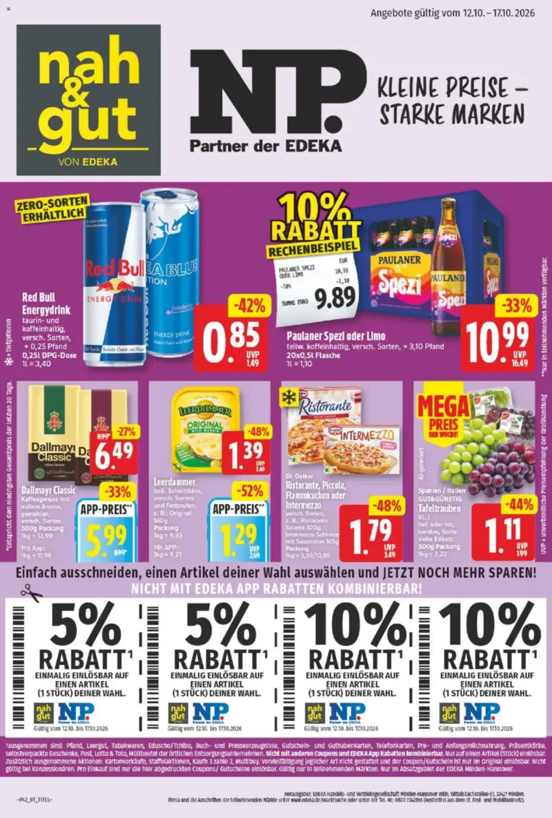 NP Markt Prospekt vom 12.10.2026, Seite 1