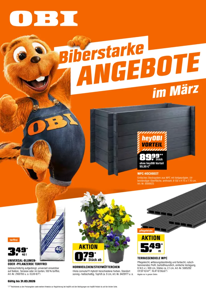 OBI Prospekt vom 01.03.2026, Seite 1