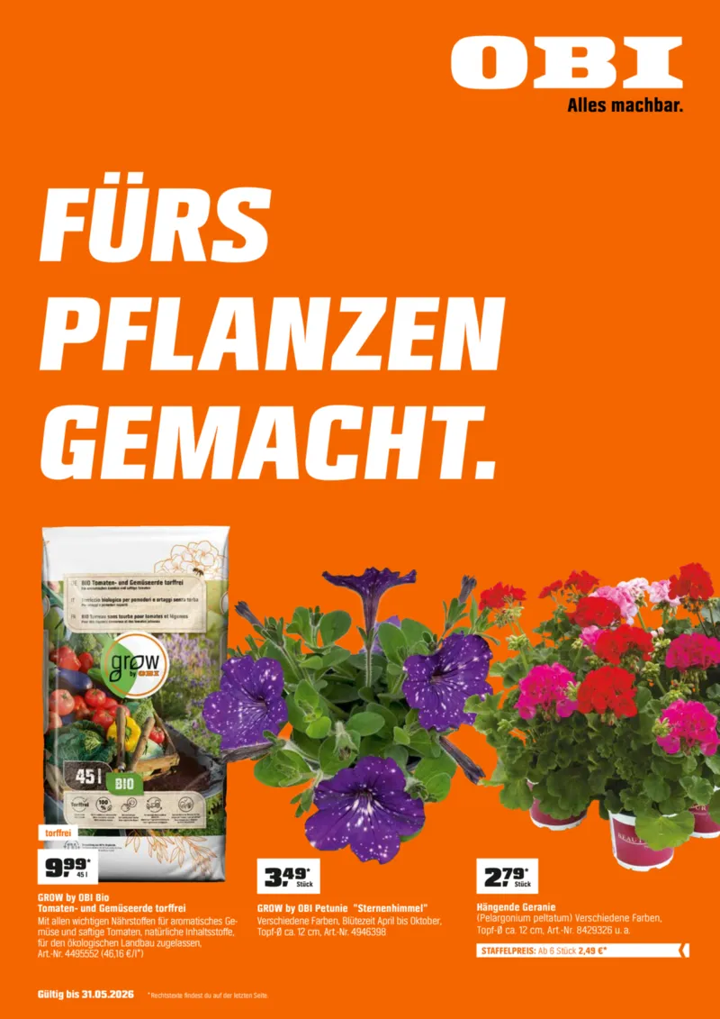 OBI Prospekt vom 01.05.2026, Seite 1