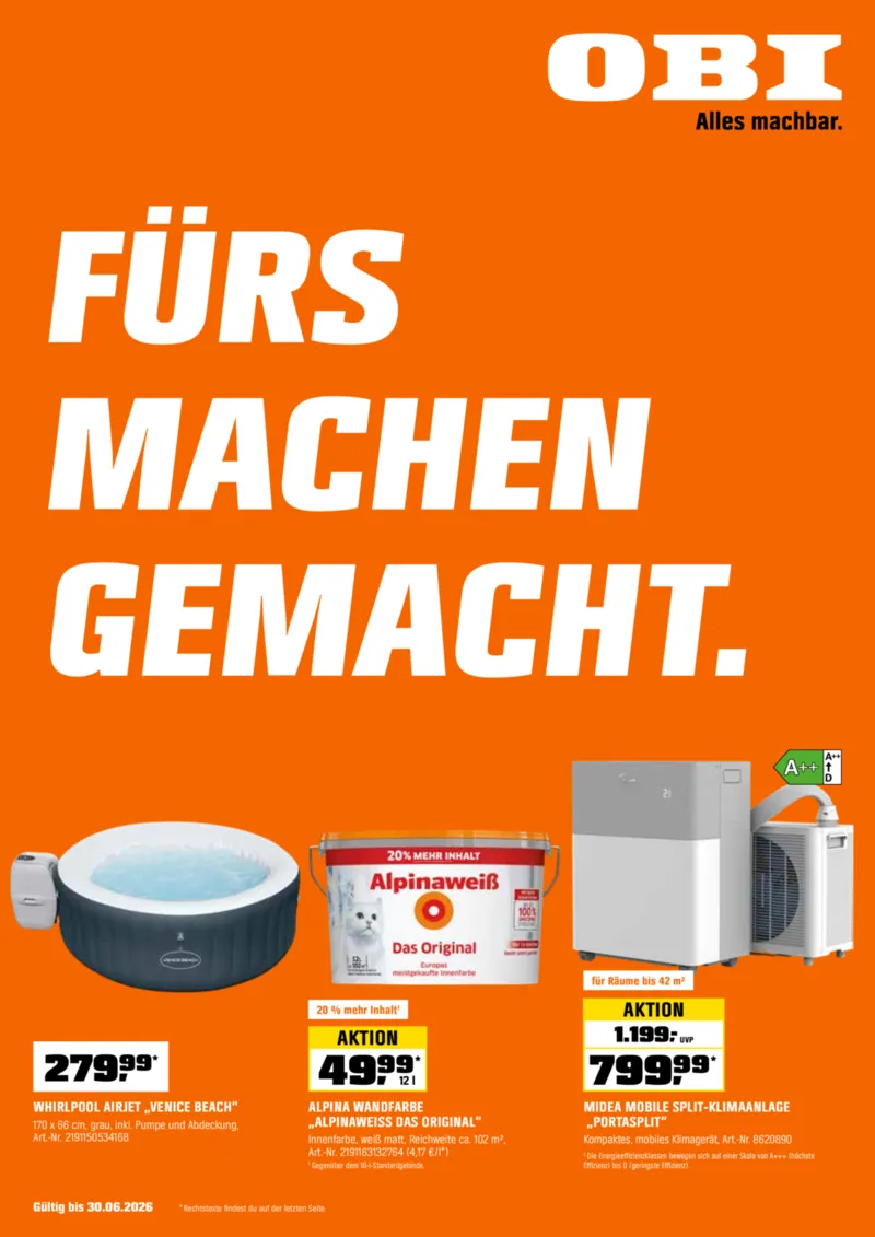 OBI Prospekt vom 01.06.2026, Seite 1