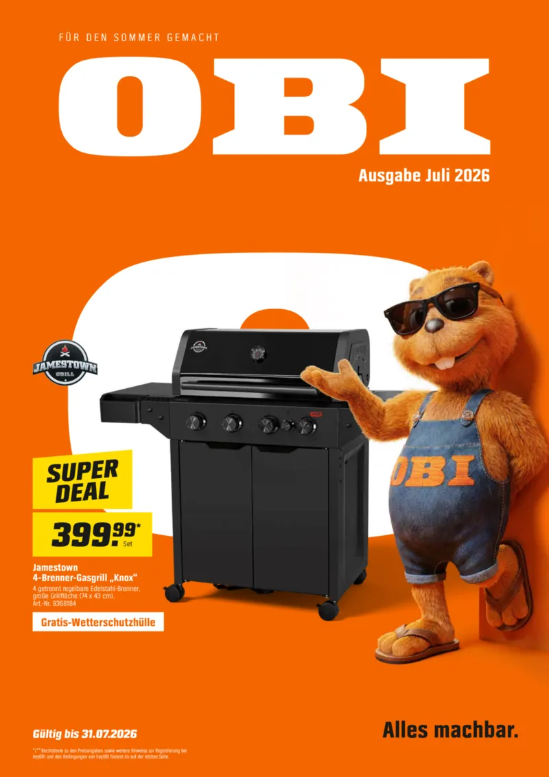 OBI Prospekt vom 01.07.2026, Seite 1