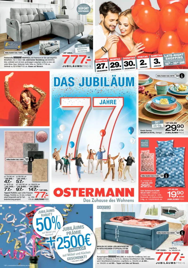 Ostermann Prospekt vom 27.12.2025, Seite 1