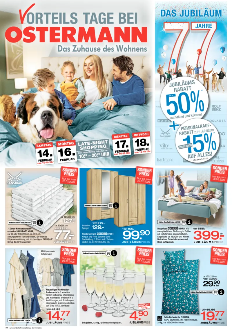 Ostermann Prospekt vom 14.02.2026, Seite 1
