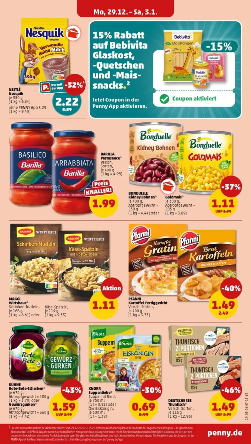 Penny Markt Prospekt vom 29.12.2025, Seite 19