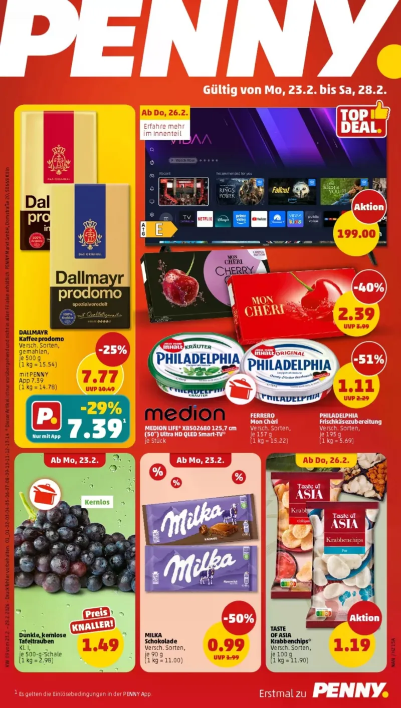 Penny Markt Prospekt vom 23.02.2026, Seite 1