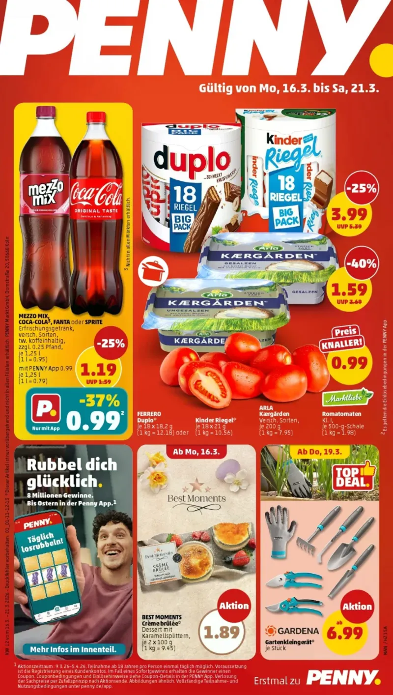 Penny Markt Prospekt vom 16.03.2026, Seite 1